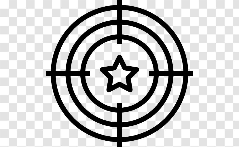 Shooting Target Range - Blackandwhite - Symbol Transparent PNG