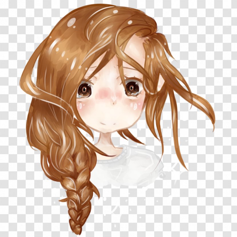 Nose Brown Hair Blond - Heart Transparent PNG