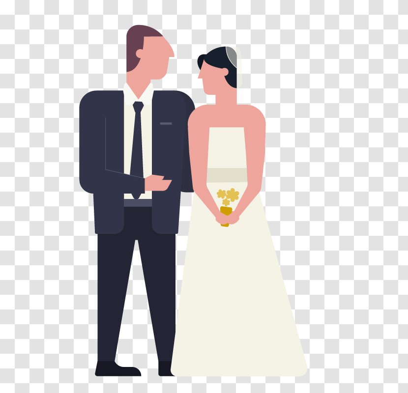 Download Significant Other - Standing - Vector Kiss The Bride Transparent PNG