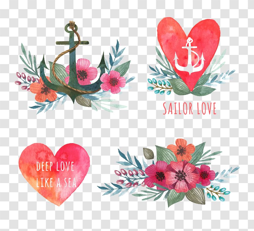 Valentine's Day Heart Watercolor Painting - Valentine S - Hearts Transparent PNG