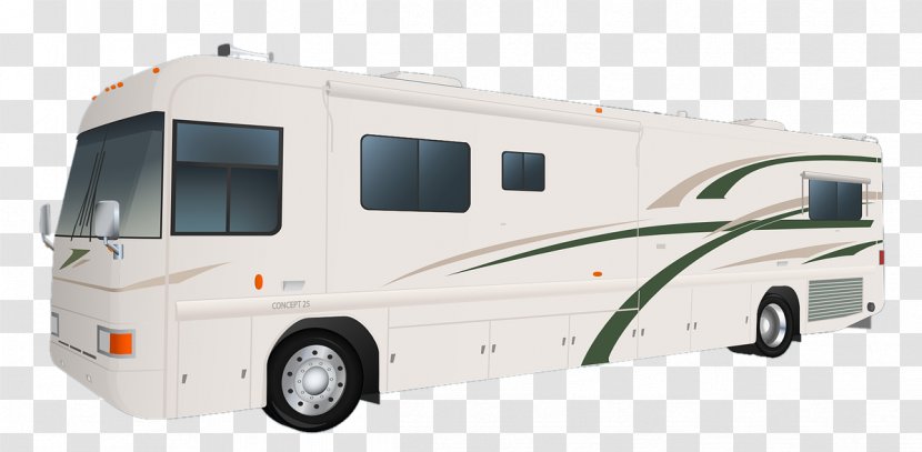 Car Bus Campervans Motorhome Mobile Home - Trailer - Carrying Vector Transparent PNG