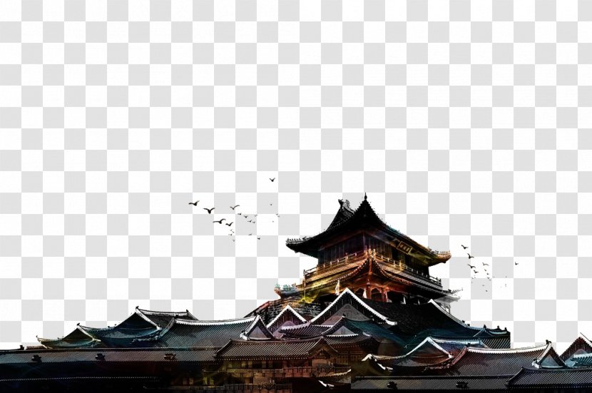 China Poster Graphic Design - Chinese Dream - Temple Transparent PNG