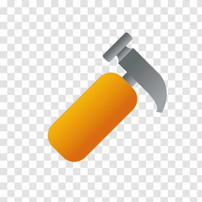 Angle - Orange - Yellow Small Gas Bottle Transparent PNG