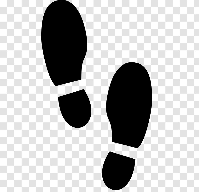Shoe Footprint Sneakers Clip Art - Silhouette Transparent PNG