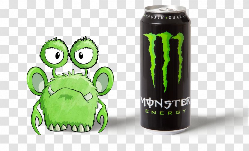 Monster Energy Drink Fizzy Drinks Can - Green Transparent PNG