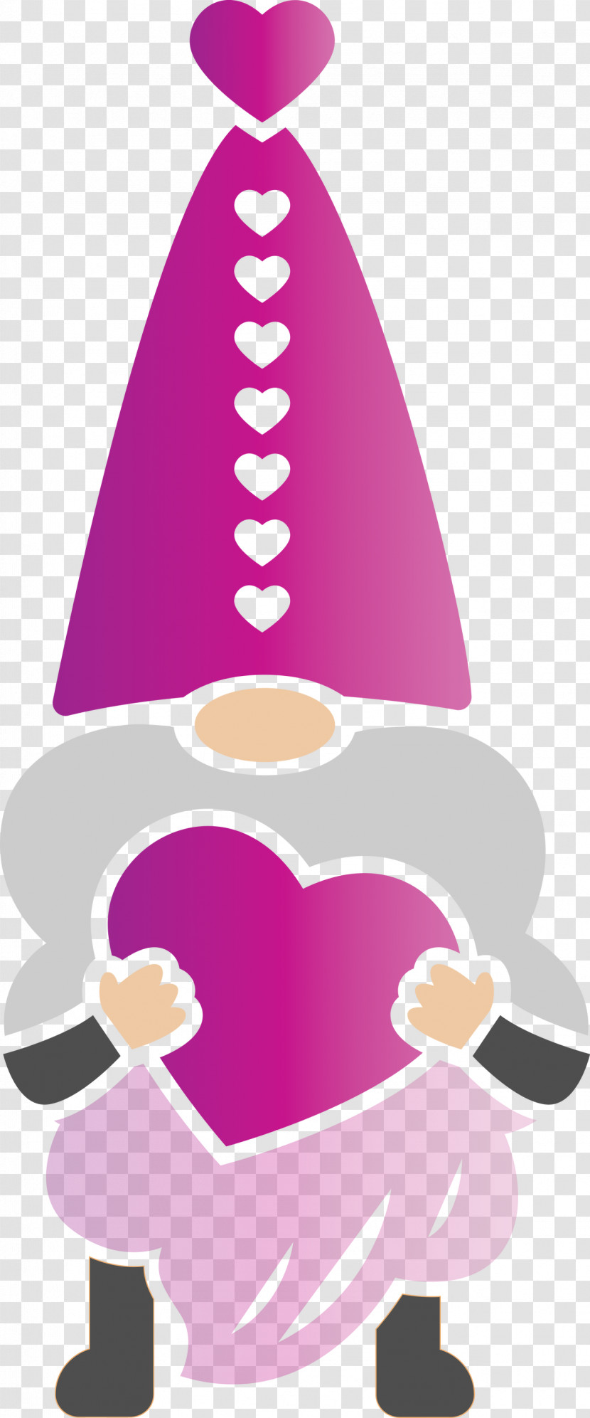 Gnome Loving Red Heart Transparent PNG