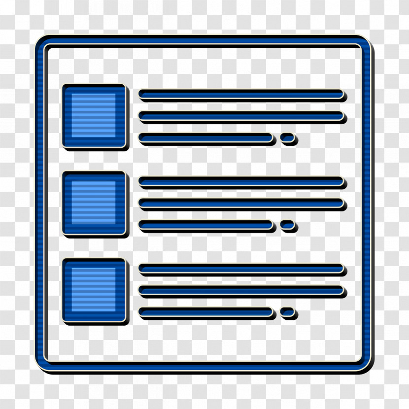 UI Icon List Icon Transparent PNG