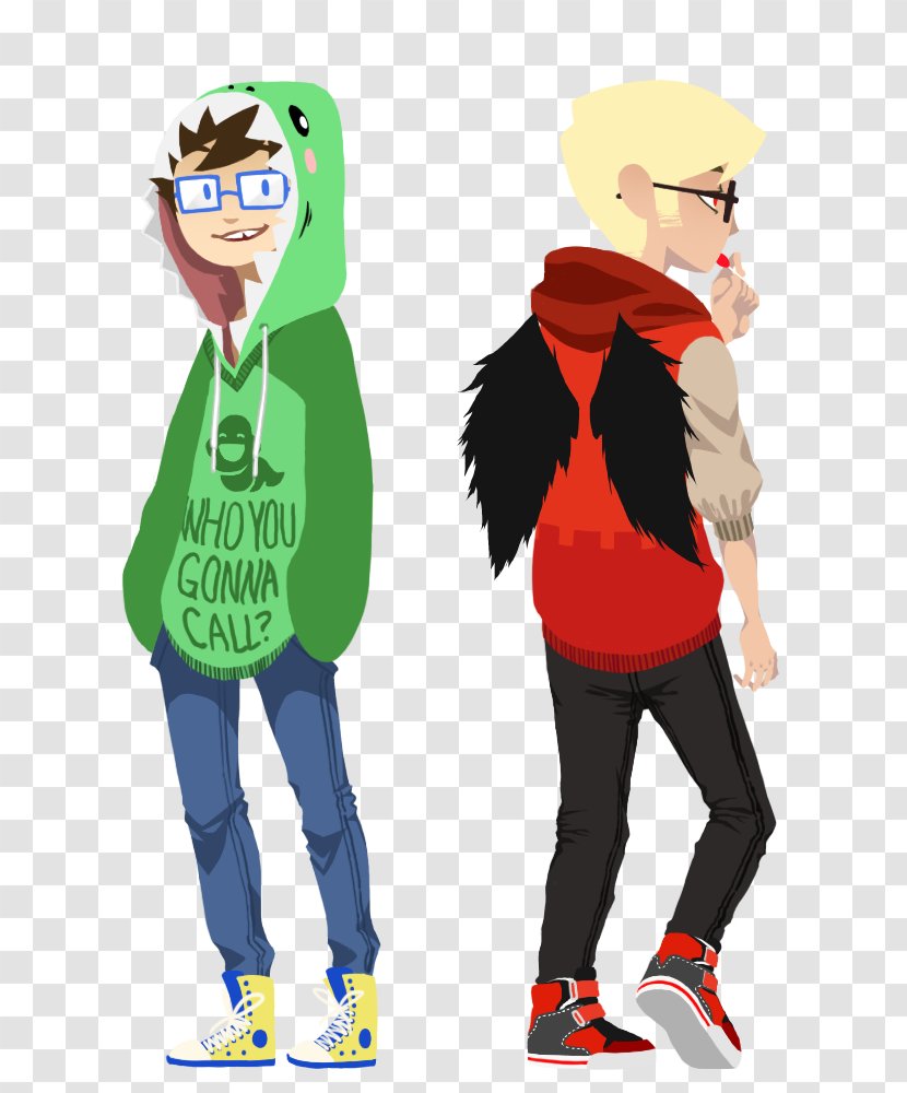 MS Paint Adventures Fan Art Homestuck Character - Watercolor - Dave And Ava Transparent PNG