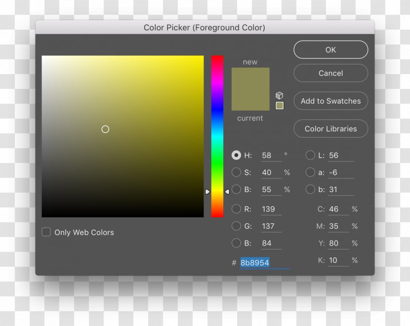 Color Picker Yellow Hexadecimal Illustrator - Cmyk Model - Text Transparent PNG