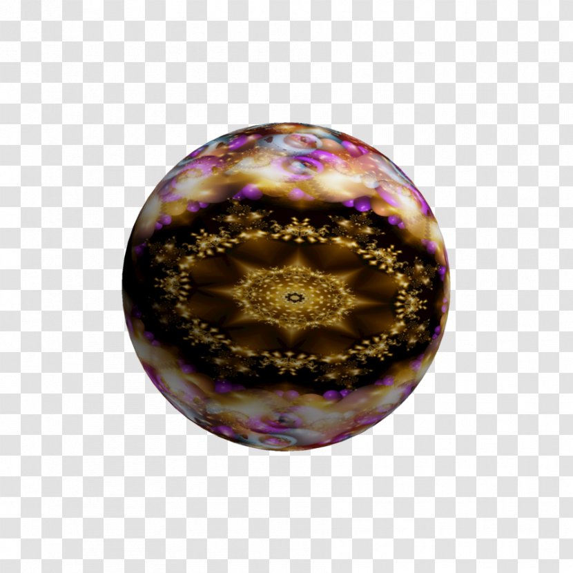 Bead Sphere - Violet - Planets Watercolor Transparent PNG