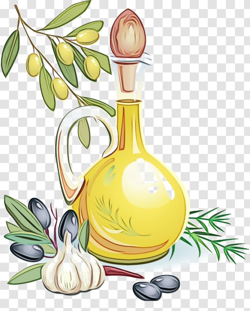 Flower Cartoon - Fruit - Vegetable Oil Extra Virgin Olive Transparent PNG