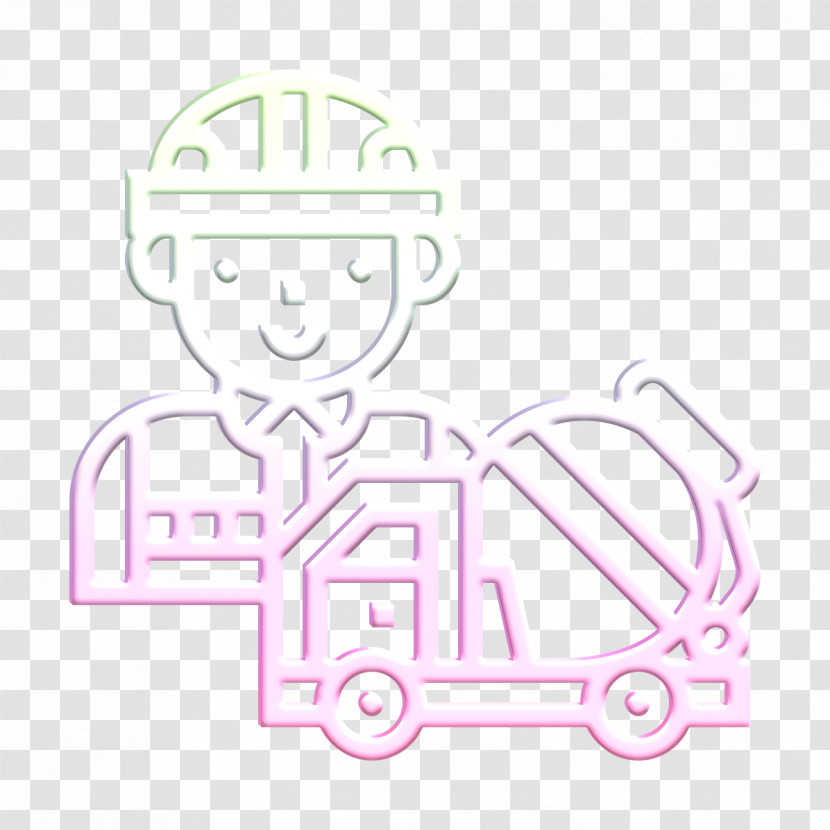 Concrete Mixer Icon Construction And Tools Icon Construction Worker Icon Transparent PNG