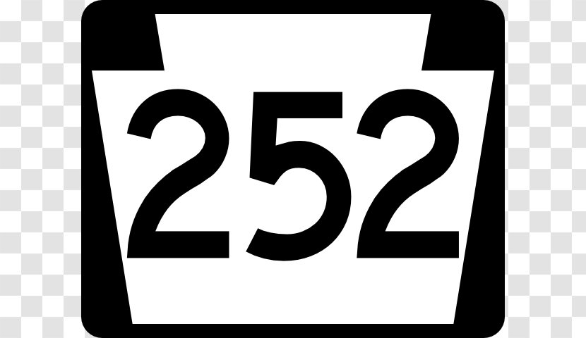 Pennsylvania Route 252 Wikimedia Commons Computer File - Traffic Sign - Pa Cliparts Transparent PNG