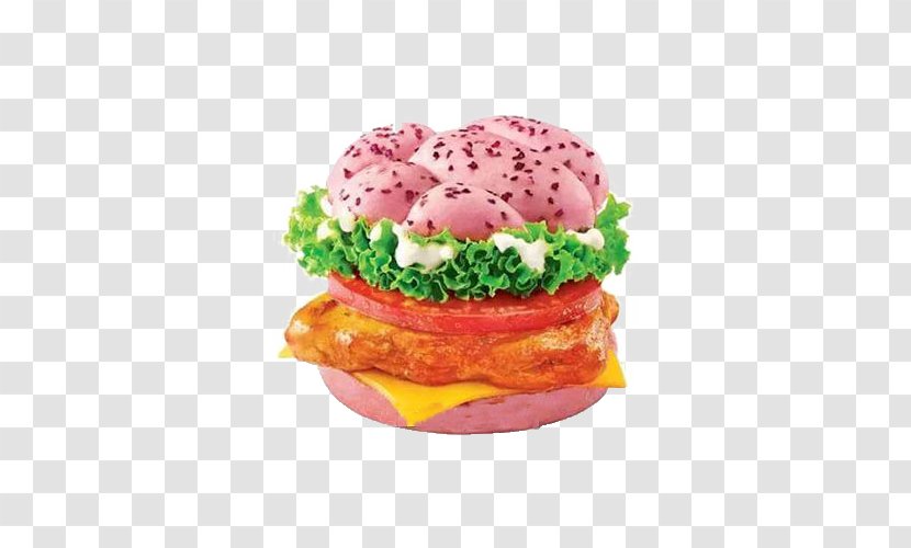 KFC Cheeseburger Hamburger Bacon Barbecue Chicken - Ham And Cheese Sandwich - Rose Transparent PNG