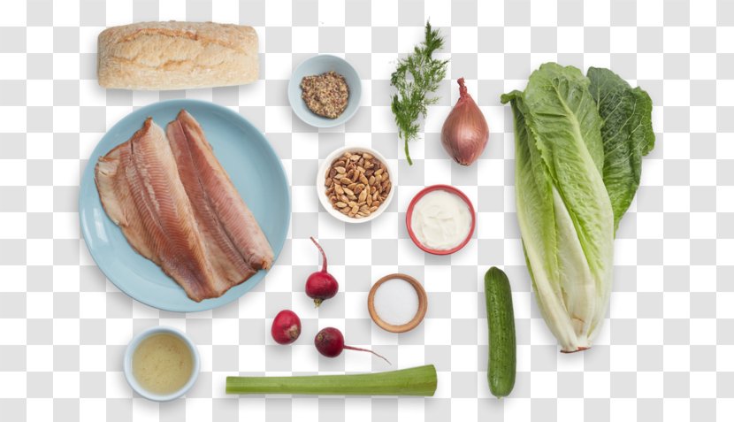 Vegetarian Cuisine Greens Food Salad Smoked Fish - Radish - Apple Wood Spoon Transparent PNG