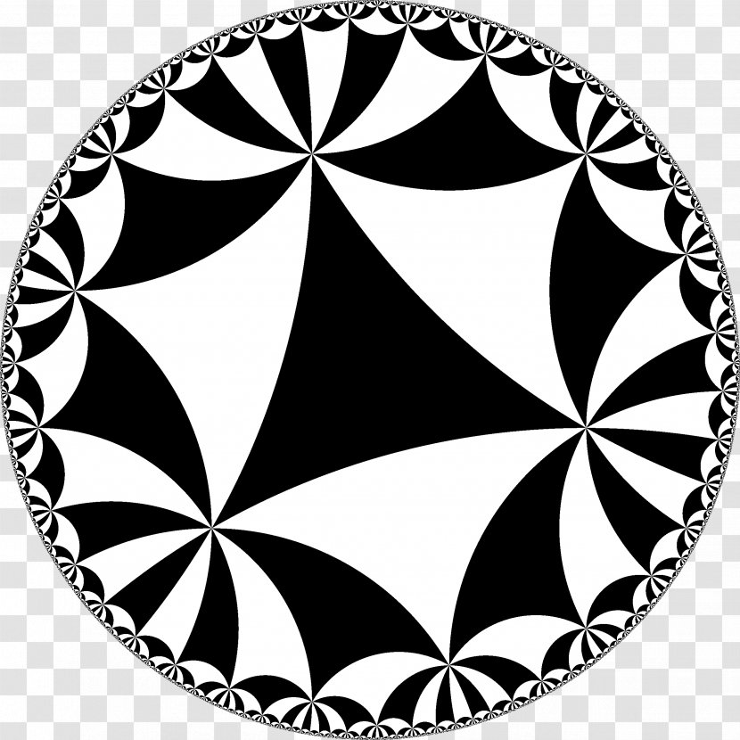 Hyperbolic Geometry Plane Tessellation Triangle Group Transparent PNG