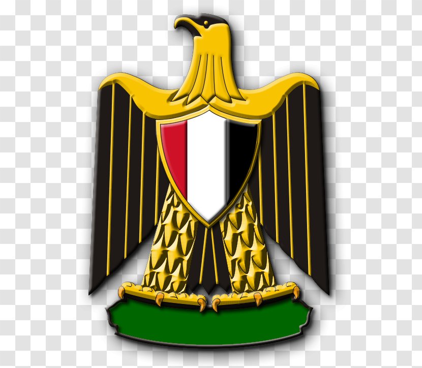 Coat Of Arms Egypt Egyptian Revolution 1952 United Arab Republic - Yellow Transparent PNG