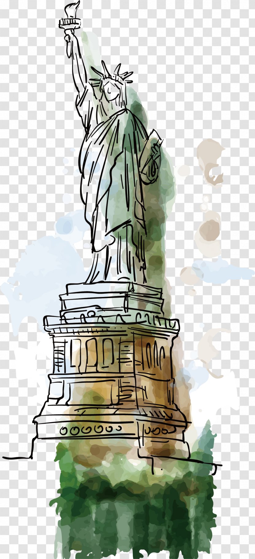 Statue Of Liberty - Art Transparent PNG