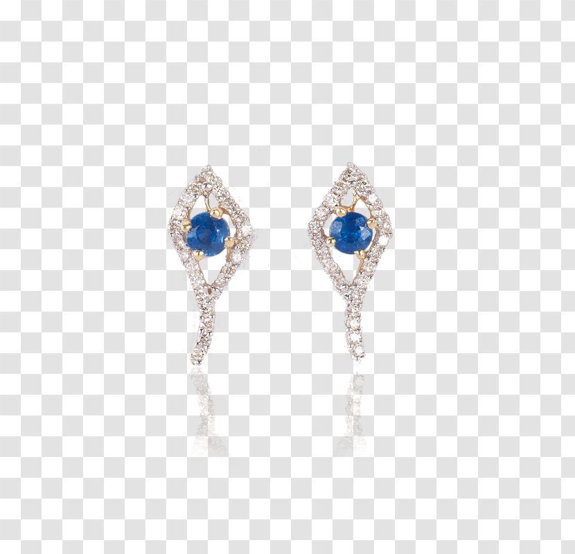 Earring Sapphire Jewellery Colored Gold - Frame - Yellow Earrings Transparent PNG