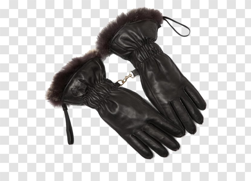 Glove Fur Leather Lining Skiing - And Transparent PNG
