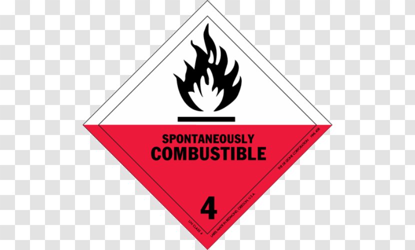 Label Dangerous Goods Combustibility And Flammability Paper Placard - Logo - Class Room Transparent PNG
