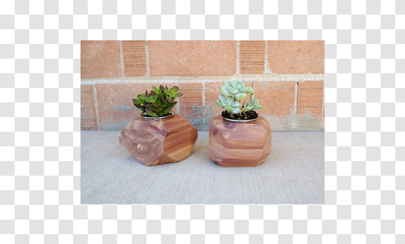 Ceramic Flowerpot - Wood - Cedar Transparent PNG