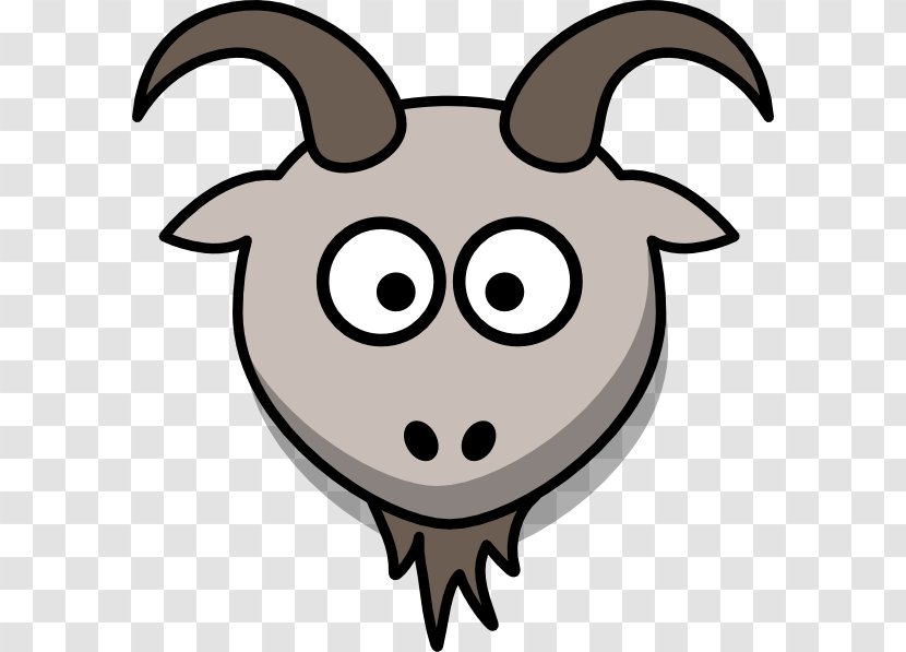 Goat Cartoon Clip Art - Cattle Like Mammal - Bison Cliparts Transparent PNG