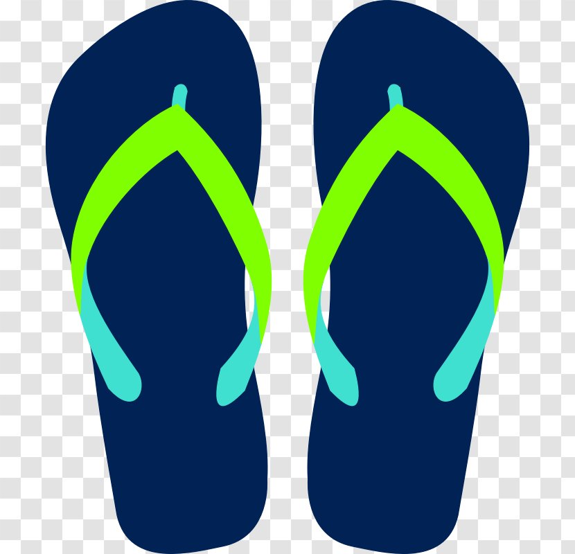 Flip-flops Havaianas Clip Art - Electric Blue - Sandal Transparent PNG