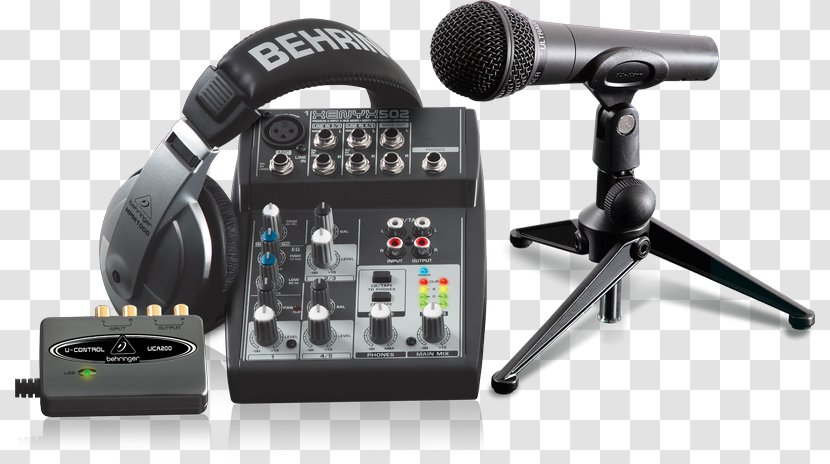 Microphone Behringer Xenyx 302USB Audio BEHRINGER PODCASTSTUDIO USB - Equipment - And Video Interfaces Connectors Transparent PNG