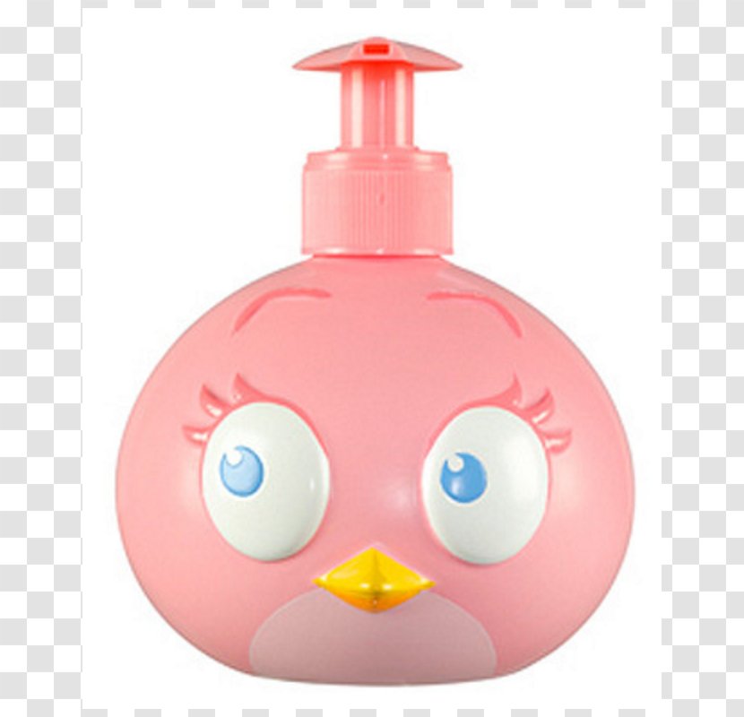 Angry Birds Stella Shower Gel Liquid Soap - Plastic Bottle Transparent PNG