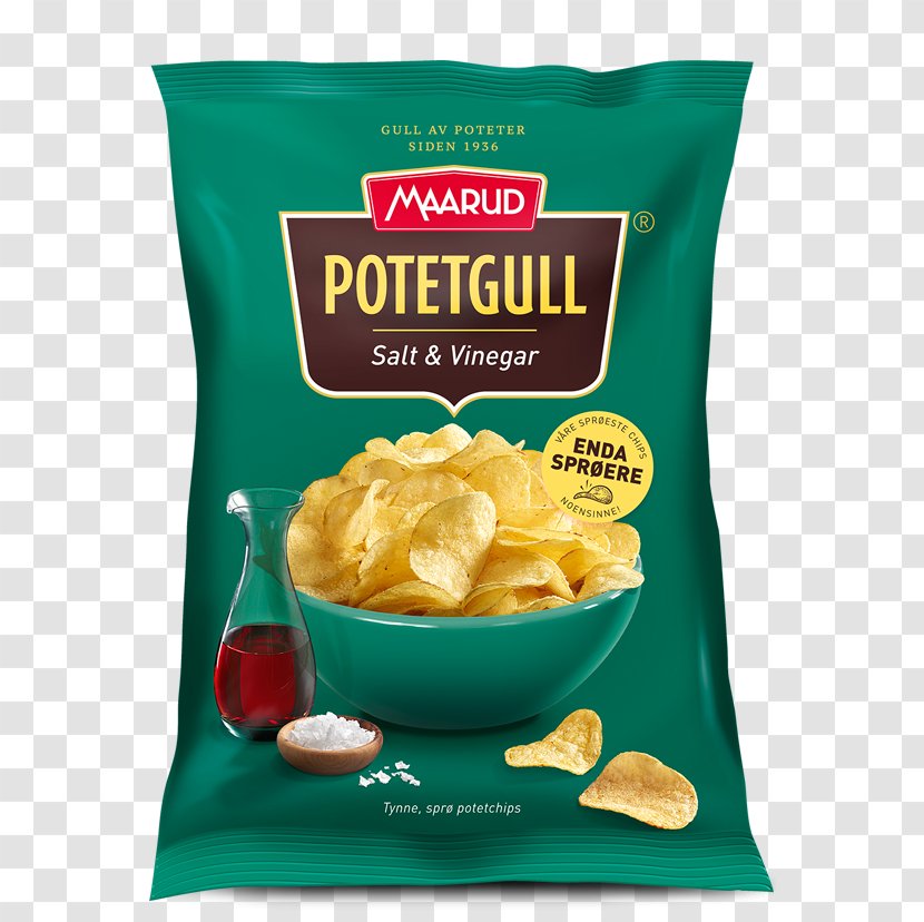 Potato Chip Corn Flakes Maarud Potetgull Vinegar - Junk Food - Onion Paprika Transparent PNG