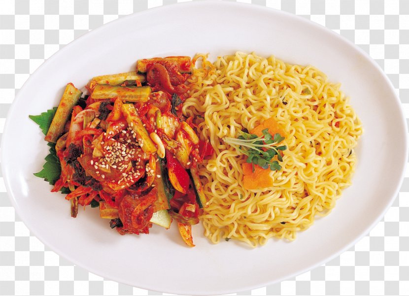 Italian Cuisine Lo Mein Thai Chinese Noodles Asian - Spaghetti Transparent PNG