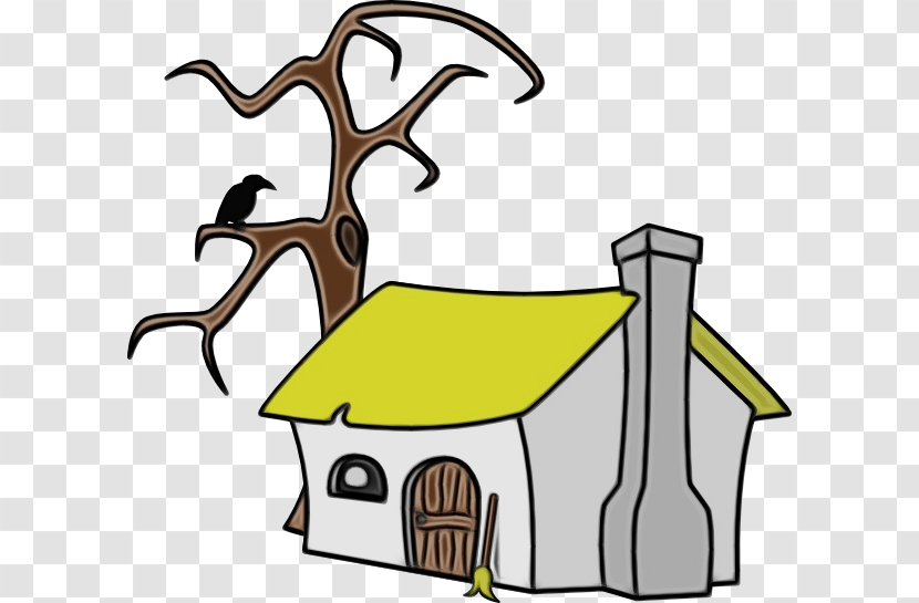 Clip Art Cartoon House Hut Home Transparent PNG