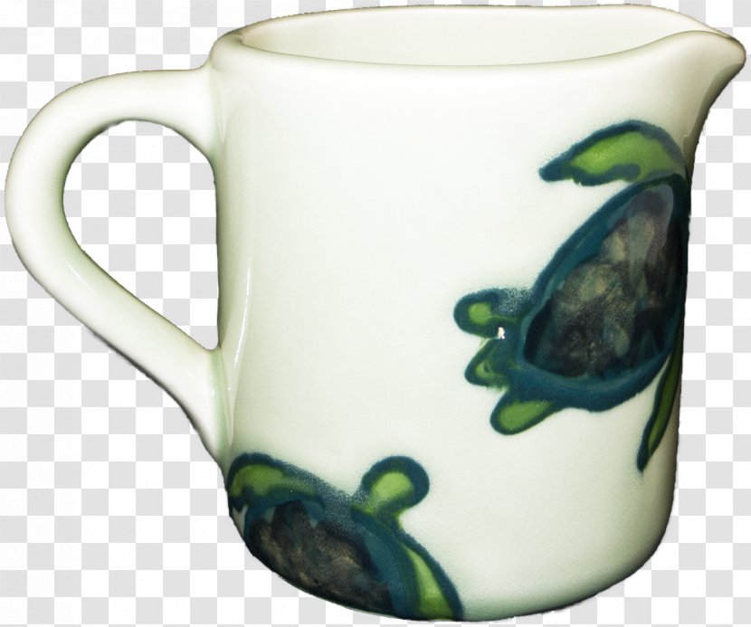 Coffee Cup Banana Patch Studio Ceramic Creamer Celadon - Hand-painted Transparent PNG