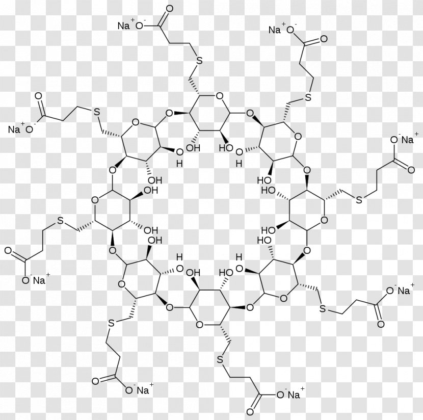 Sugammadex Drug Rocuronium Cyclodextrin Muscle Relaxant - Sodium Transparent PNG