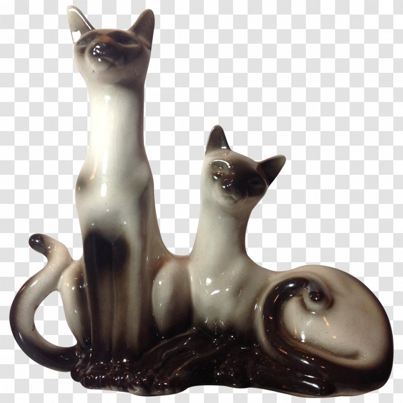 Whiskers Domestic Short-haired Cat Ceramic Figurine - Shorthaired Transparent PNG