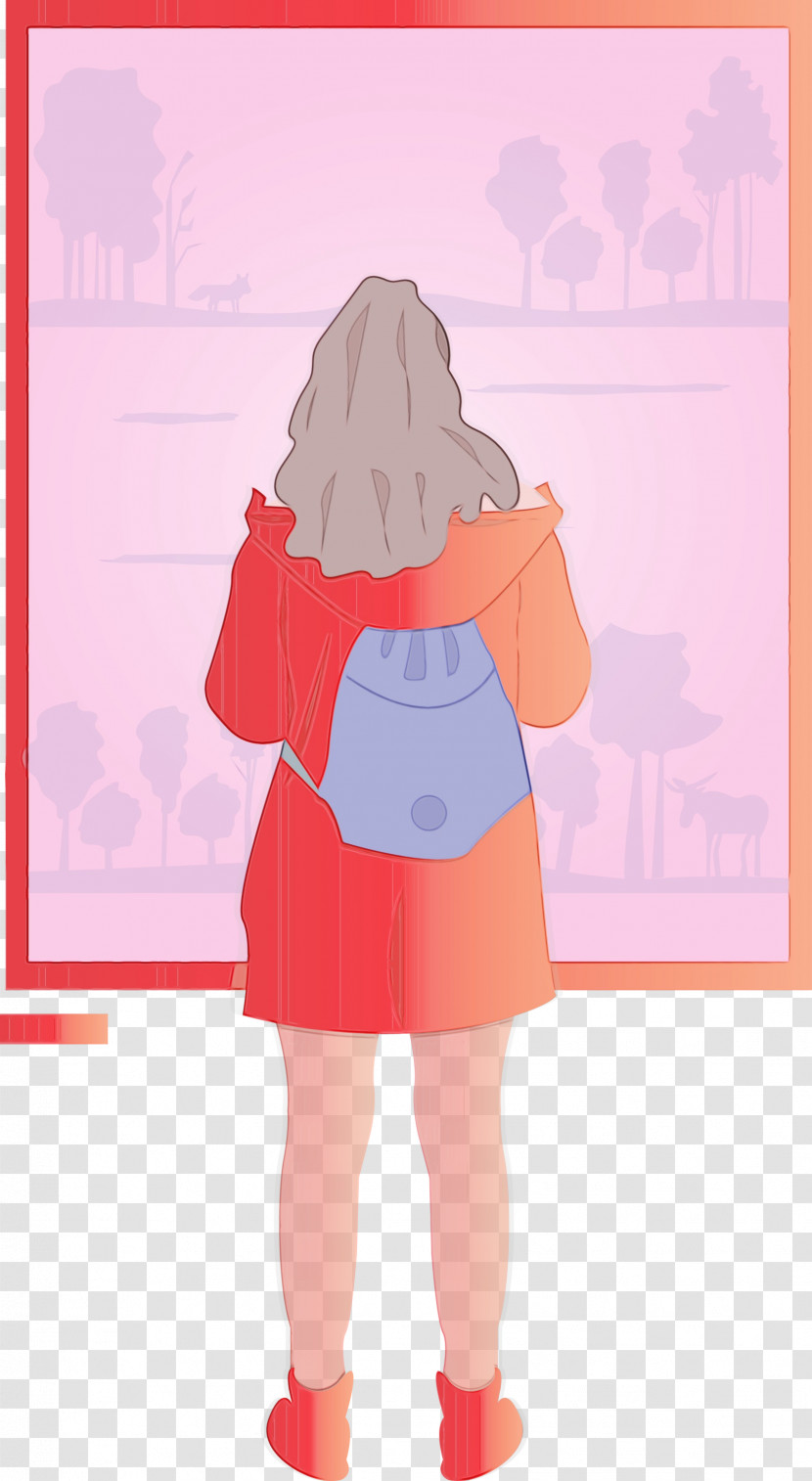 Cartoon Pink Peach Transparent PNG