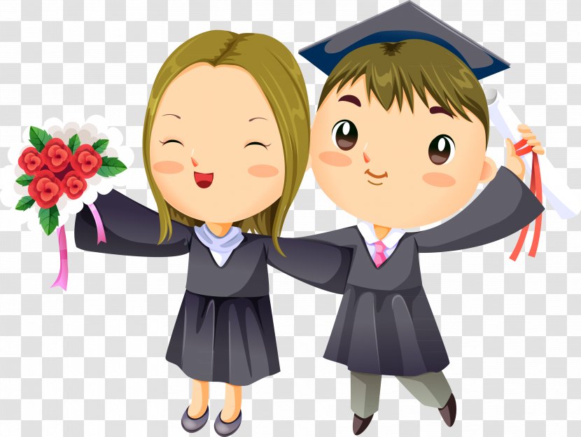 Graduation Ceremony Drawing - Cartoon - School Kid Transparent PNG