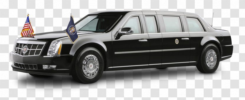 President Of The United States Presidential State Car Cadillac DTS - Luxury Vehicle - Sedan Transparent PNG