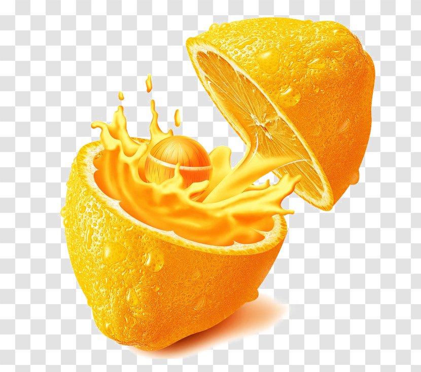 Orange Juice Yuja-cha Fruit - Peel - Lemonade Transparent PNG