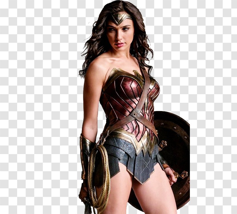 Gal Gadot Diana Prince Wonder Woman Costume Cosplay - Cartoon - Free Image Transparent PNG