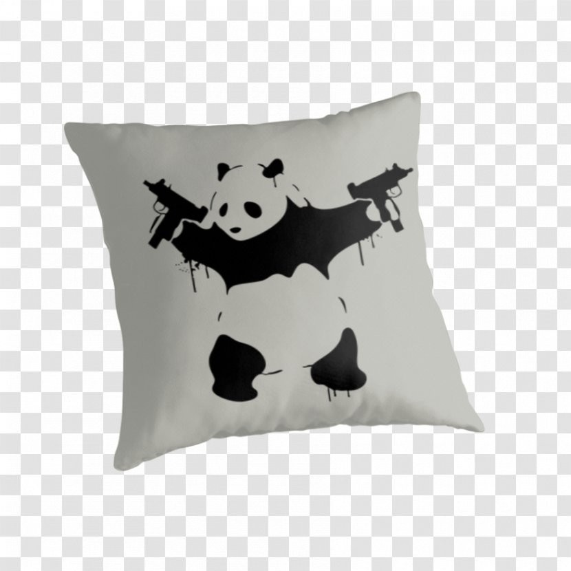 Giant Panda Decal Firearm Stencil Printmaking - Graffiti Transparent PNG