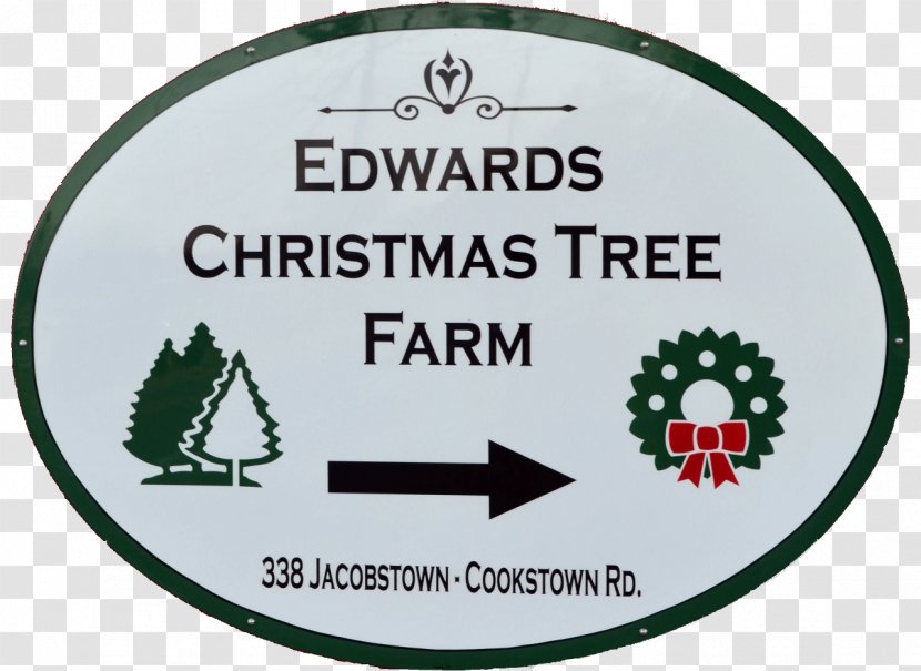 Mansfield Christmas Tree Farm Edwards - Label - Plantation Transparent PNG