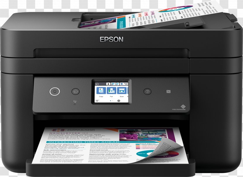 Epson WorkForce WF-2860DWF Inkjet Multifunction Printer A4 WF-2860 All-in-One Multi-function Duplex Document Scanner N Pages/min - Workforce Pro Wf3720 Transparent PNG