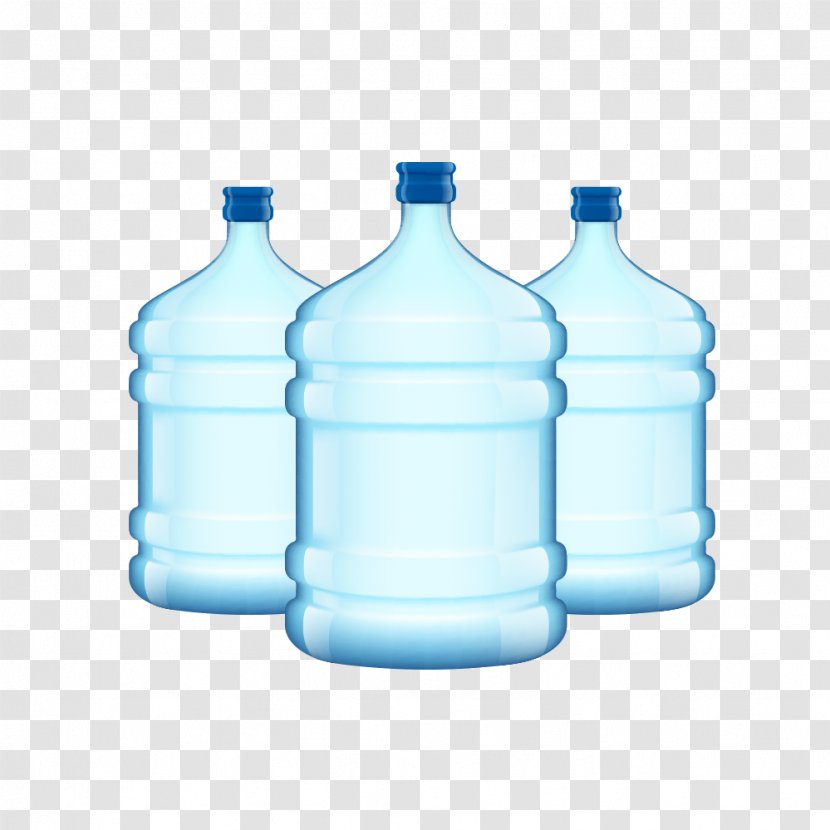 Bottled Water Drinking Plastic Bottle - Mineral - Dispenser Bucket Transparent PNG