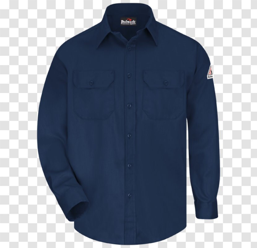 T-shirt Hoodie Placket Sleeve - Cobalt Blue - Work Uniforms Jumpsuits Transparent PNG