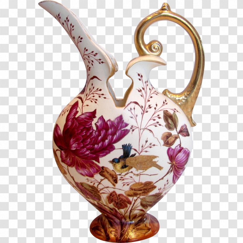 Pitcher Vase Porcelain Meissen Ceramic - Tableware Transparent PNG
