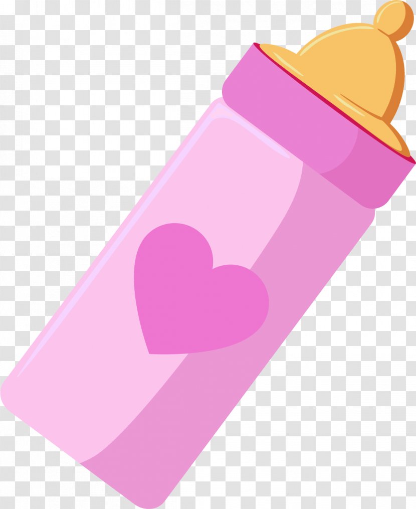 Pink Baby Bottle - Tree - Cartoon Transparent PNG