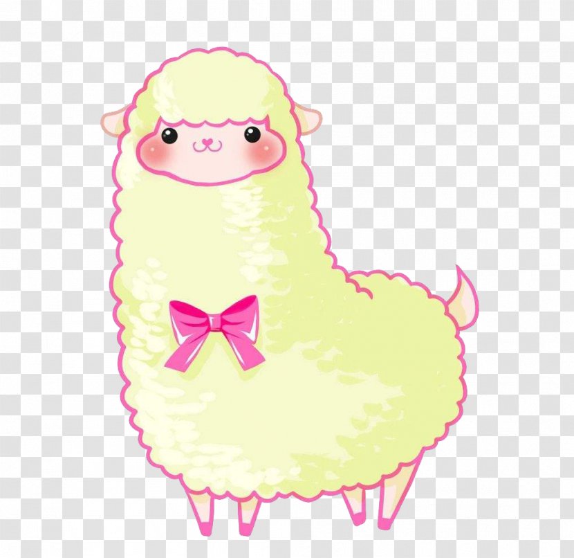 Sheep Agneau Animation Cartoon - Art - Bow Lambs Transparent PNG