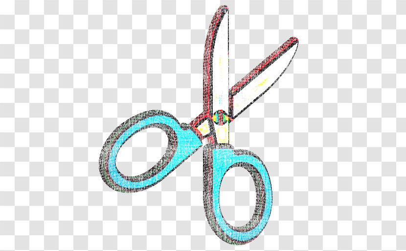 Turquoise Scissors Turquoise Transparent PNG